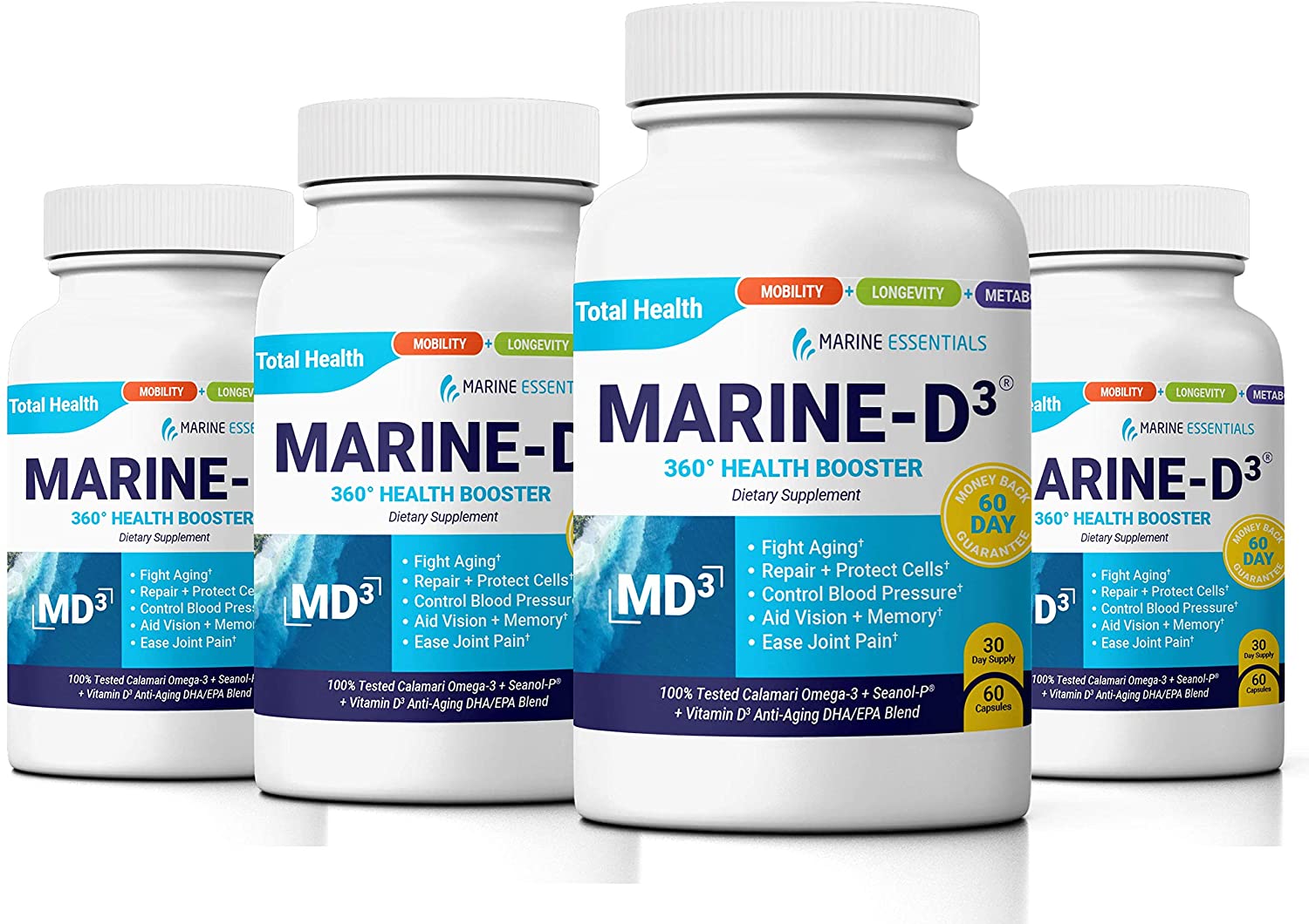4 bottles of the Marine-D3 supplement